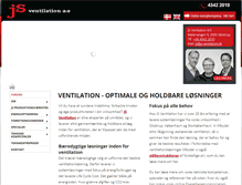 Tablet Screenshot of jsventilation.dk